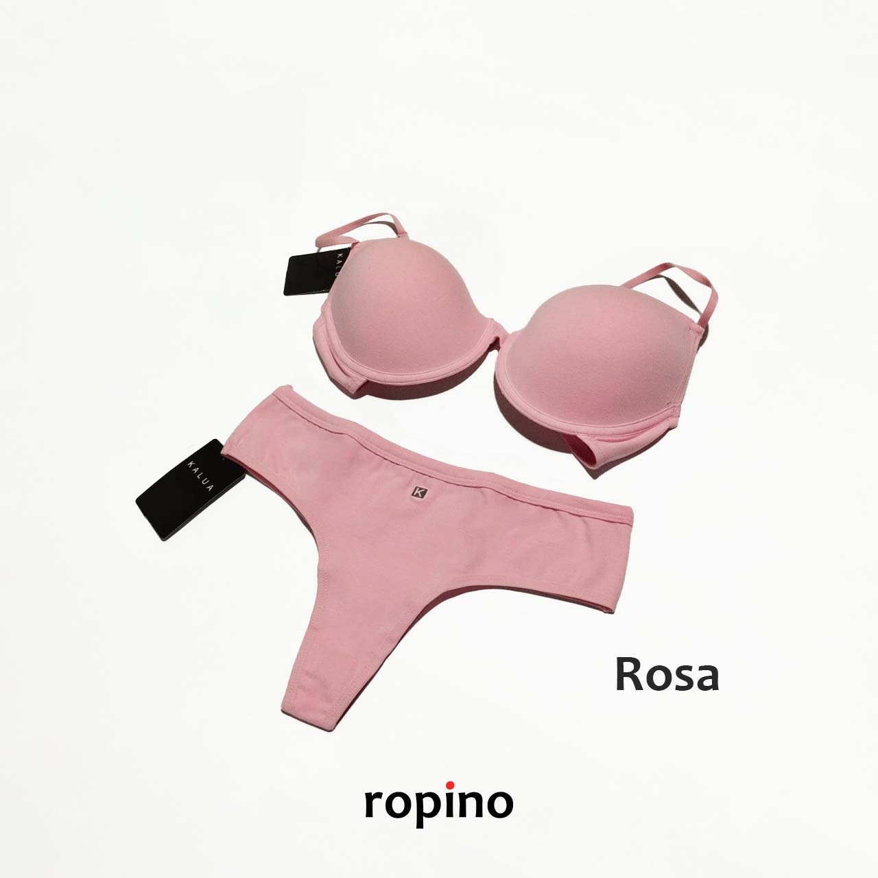 *Combo* Corpiño con taza push-up y arco & Culotteless. Lycra de algodón