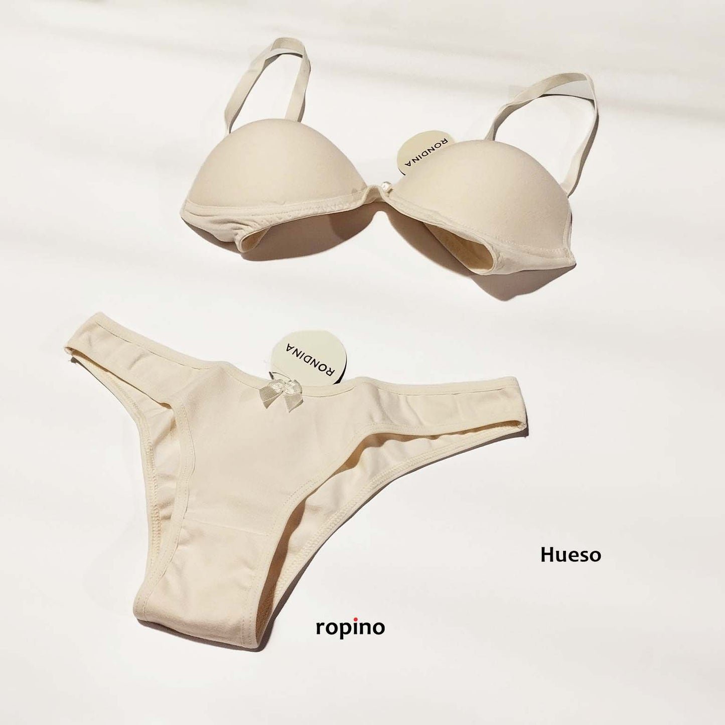 *Combo* Corpiño con taza push-up & Bikini. Algodón y lycra. Varios Colores