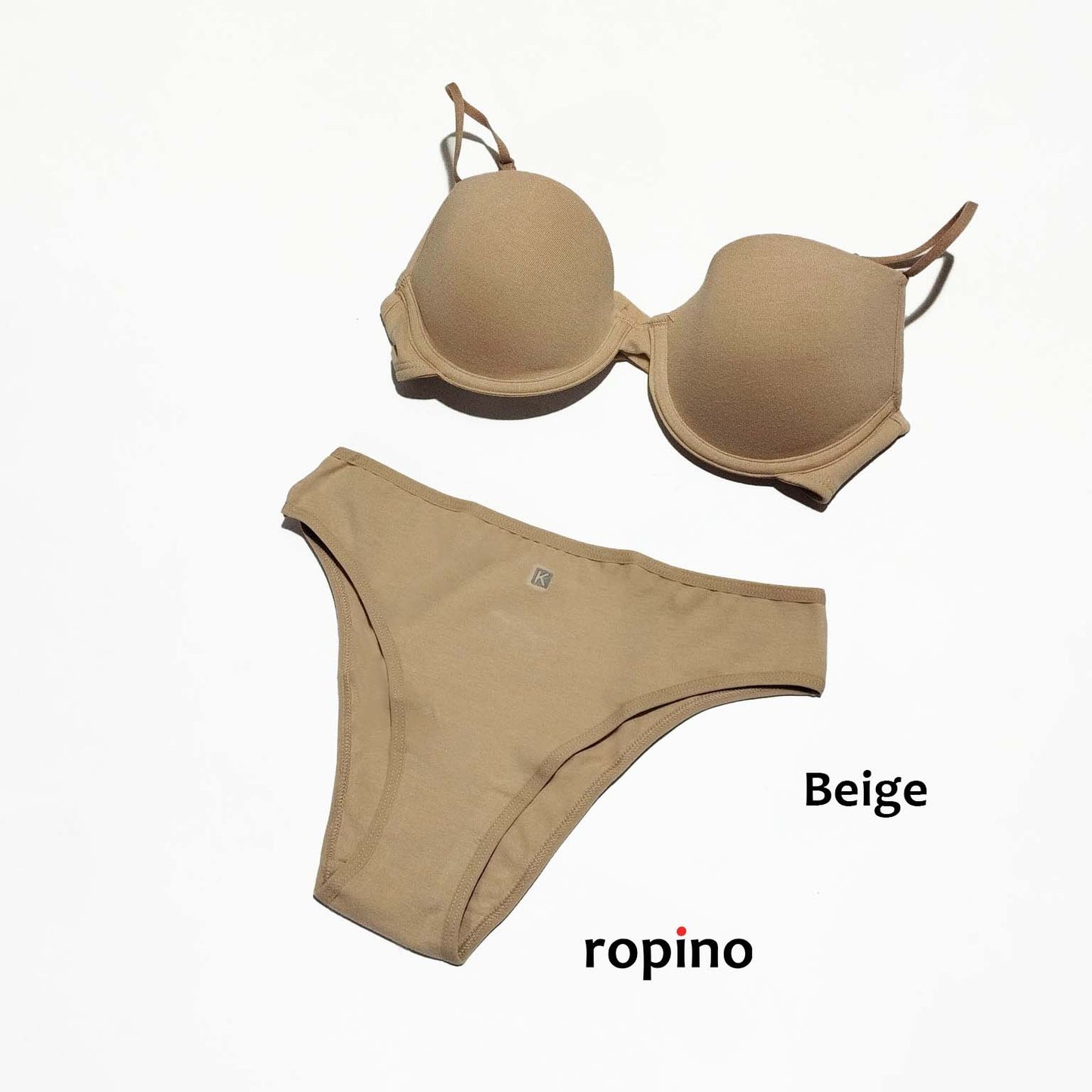 *Combo* Corpiño con taza push-up y arco & Bombacha. Lycra de algodón - Varios Colores