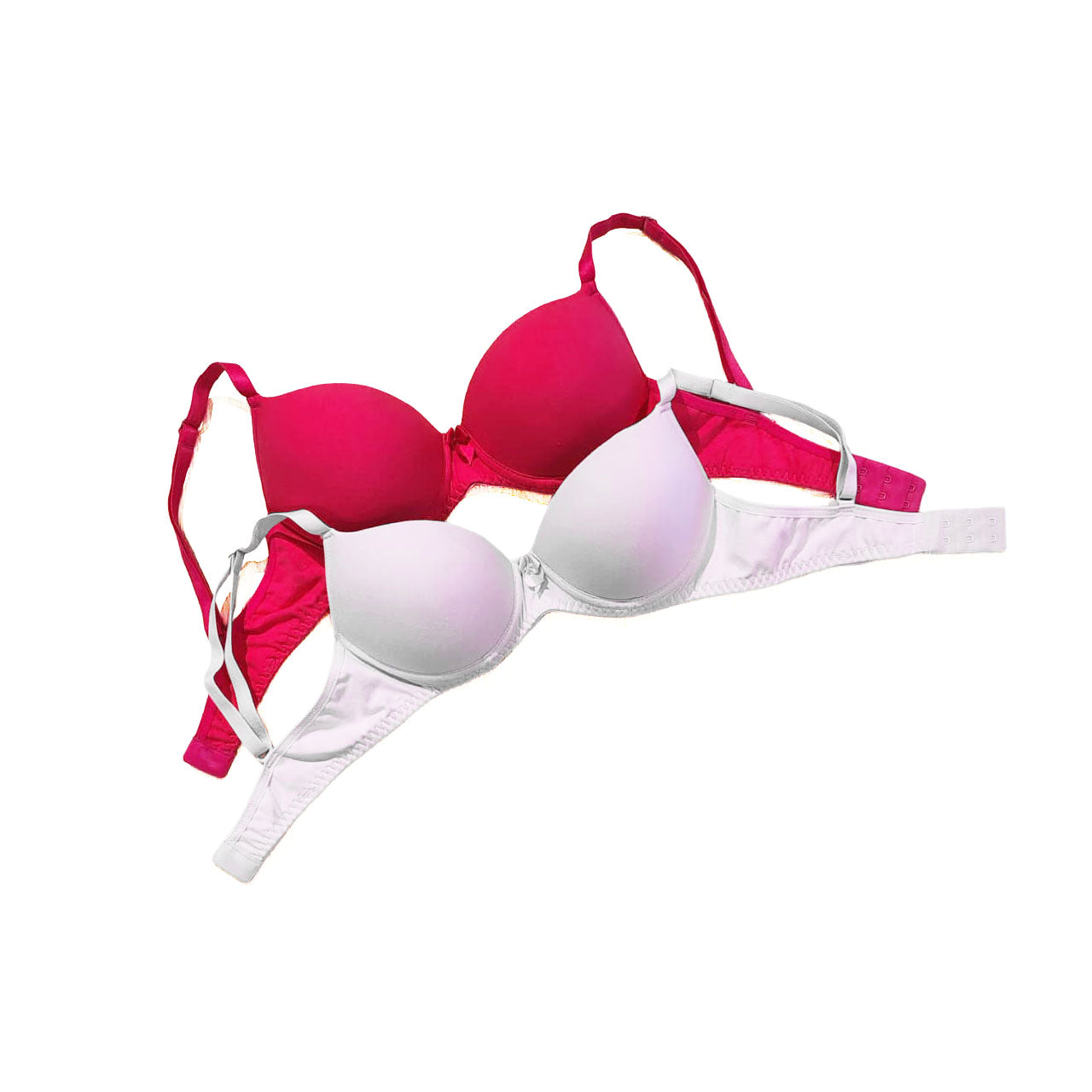 Corpiño de algodón y lycra. Con taza push-up. Varios Colores