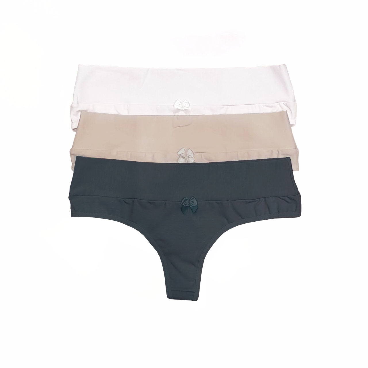 SD - 1302 - *Pack* Culotteless de algodón y lycra con pretina - 3 unidades