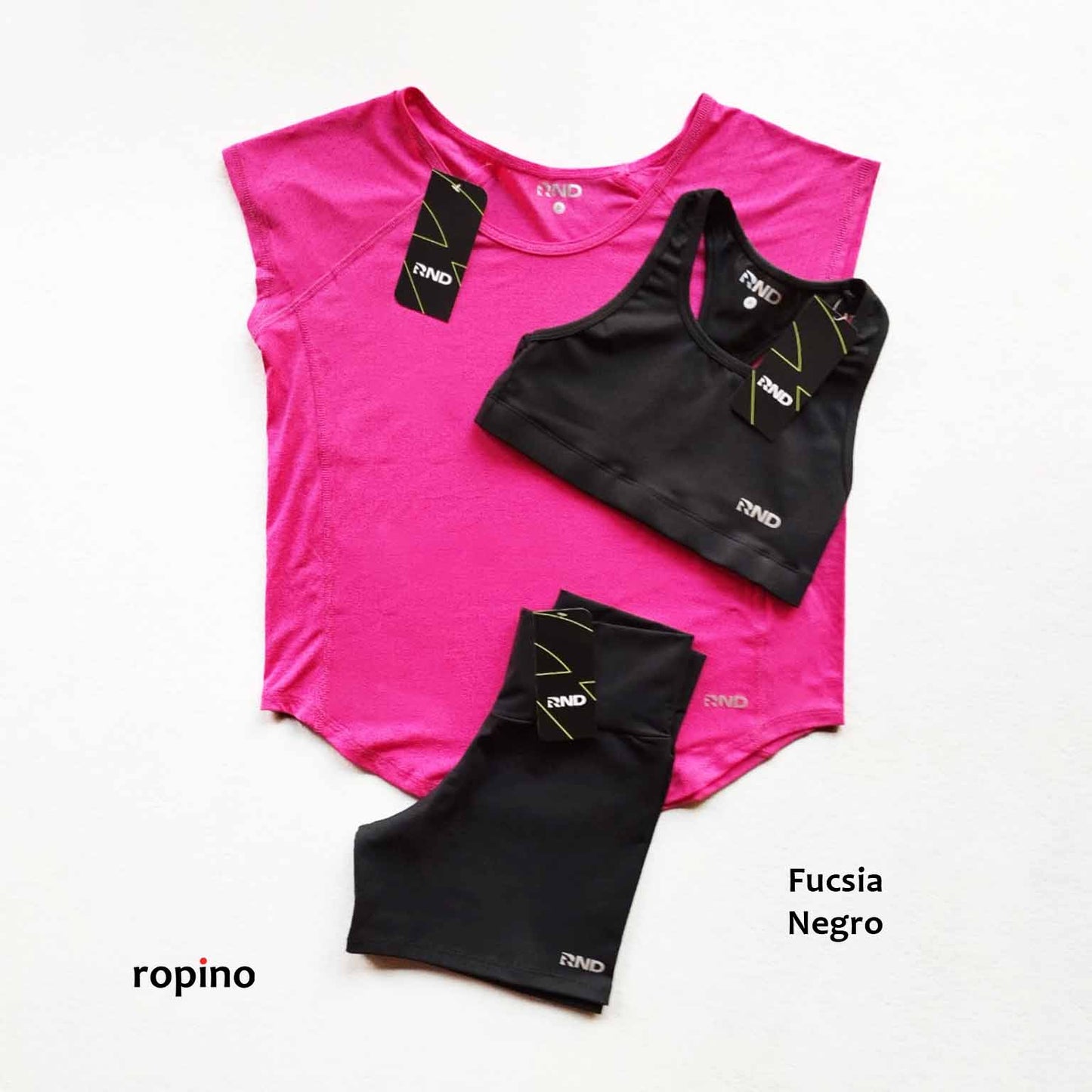 Remera de Viscolycra & Top de Supplex & Ciclista Corto de Supplex - Varios Colores