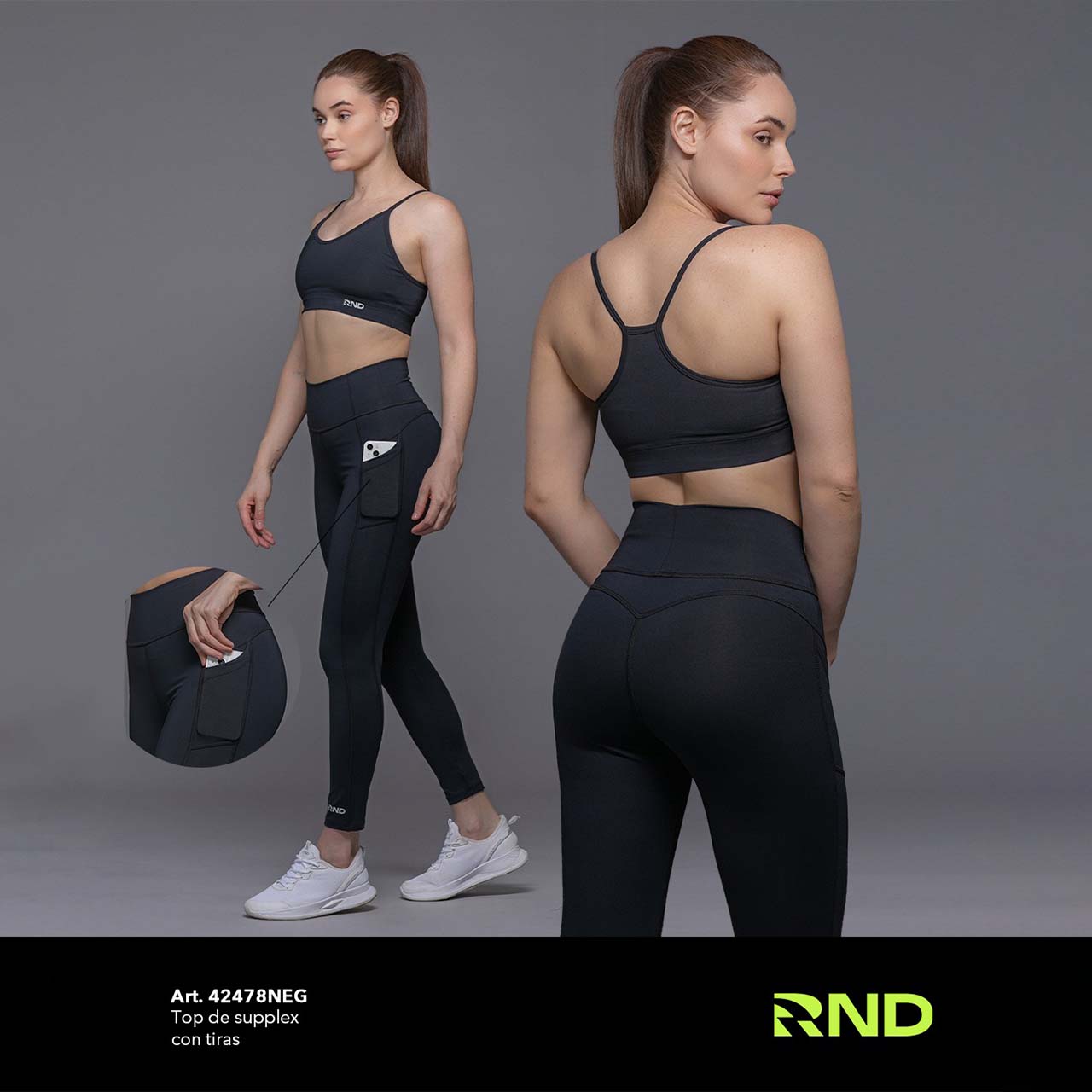 Legging de supplex con bolsillos - Varios Colores