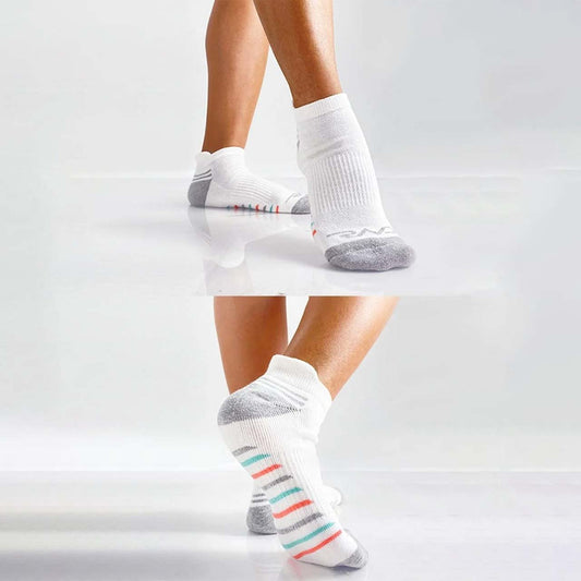 Medias femeninas - Blanco con Gris