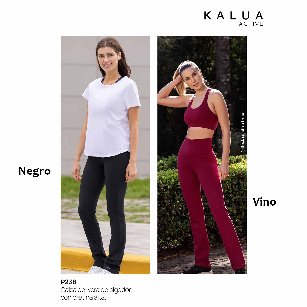 BP - P238 - Calza de algodón y lycra con cintura alta