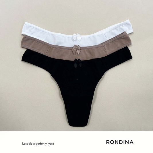 Less de algodón y lycra - PACK X3. Talle M