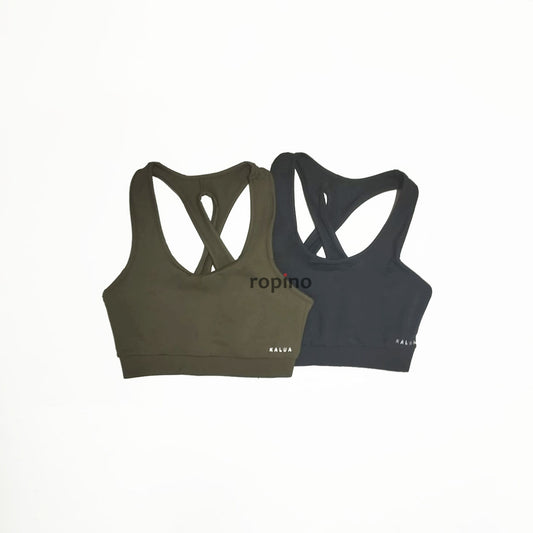 Top de Supplex - Espalda Cruzada - Pack x2