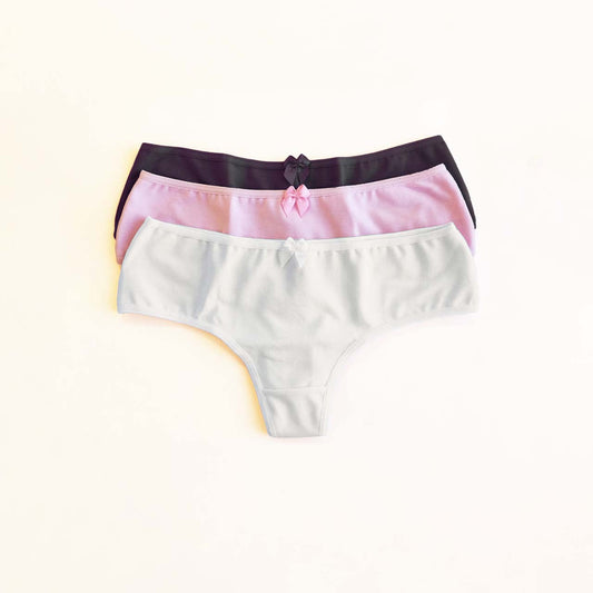 *Pack* Culotteless de algodón y lycra - 3 unidades