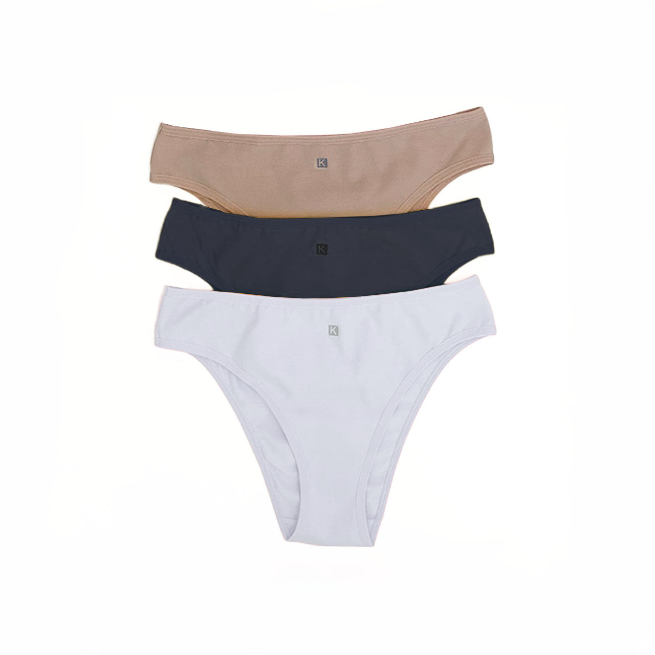 *Pack* Bombachas de lycra de algodón. 3 unidades