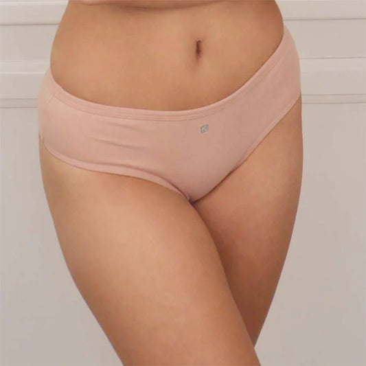 Culotteless de lycra de algodón - Color Nude - Talle XG