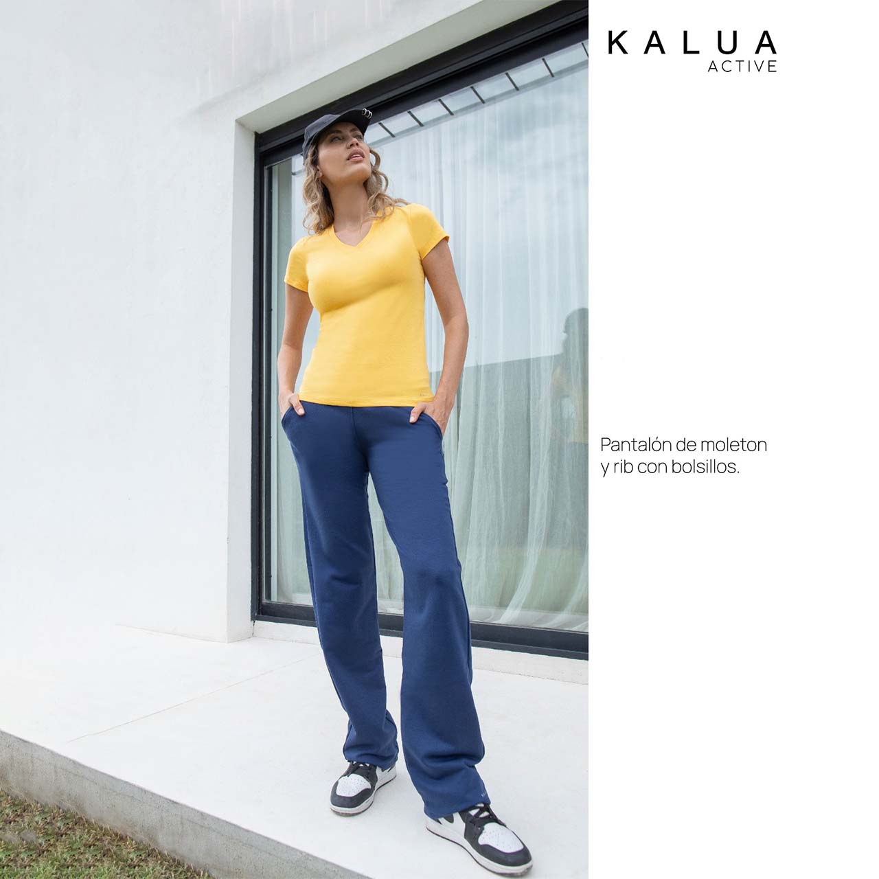 Remera Básica de Algodón & Pantalón Básico de Moletón