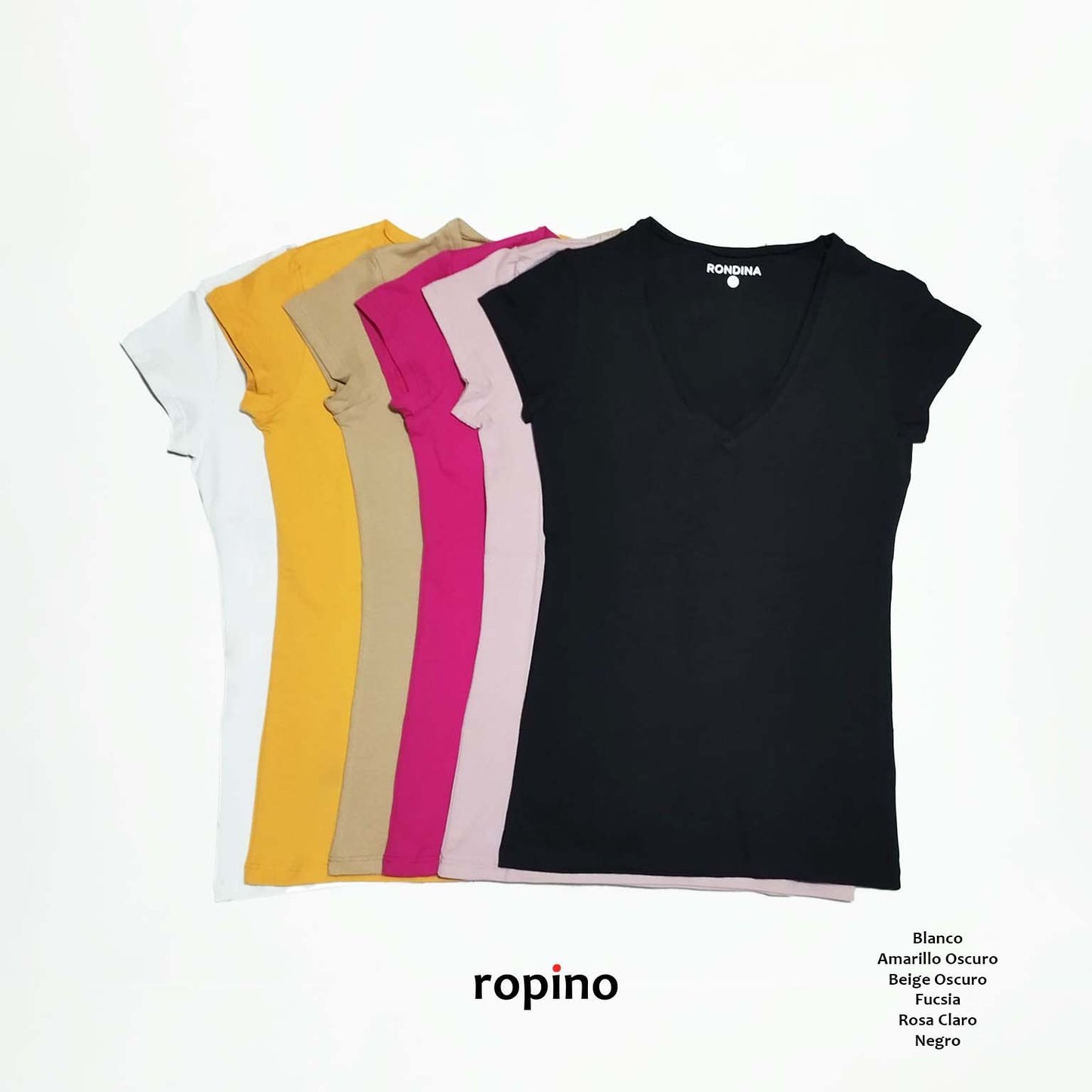 Remera de Algodón Cuello V & Legging de Supplex. Varios Colores