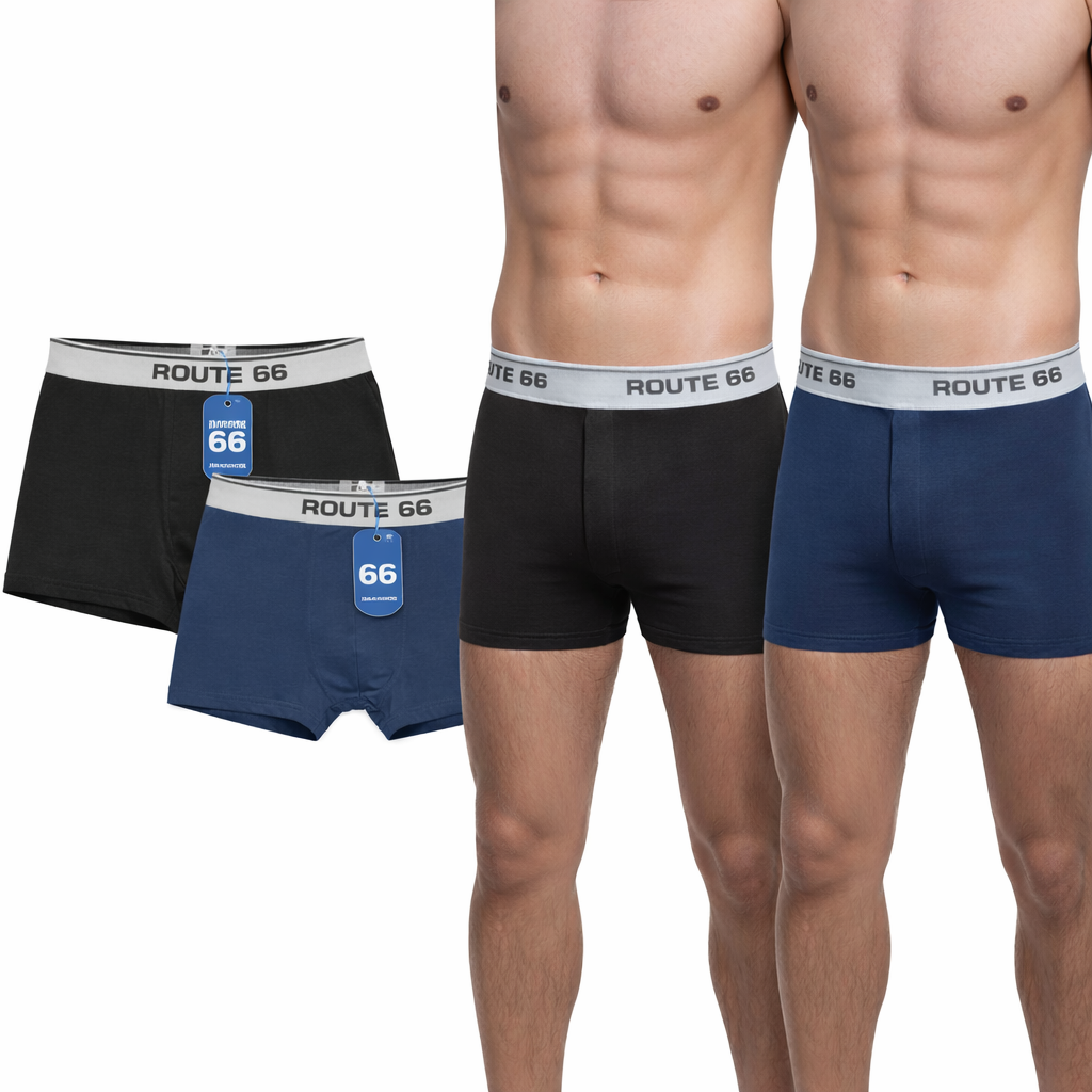 Bóxer de algodón Route 66 - Pack x2