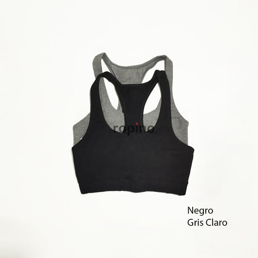 Top de Lycra de Algodón - Pack x2