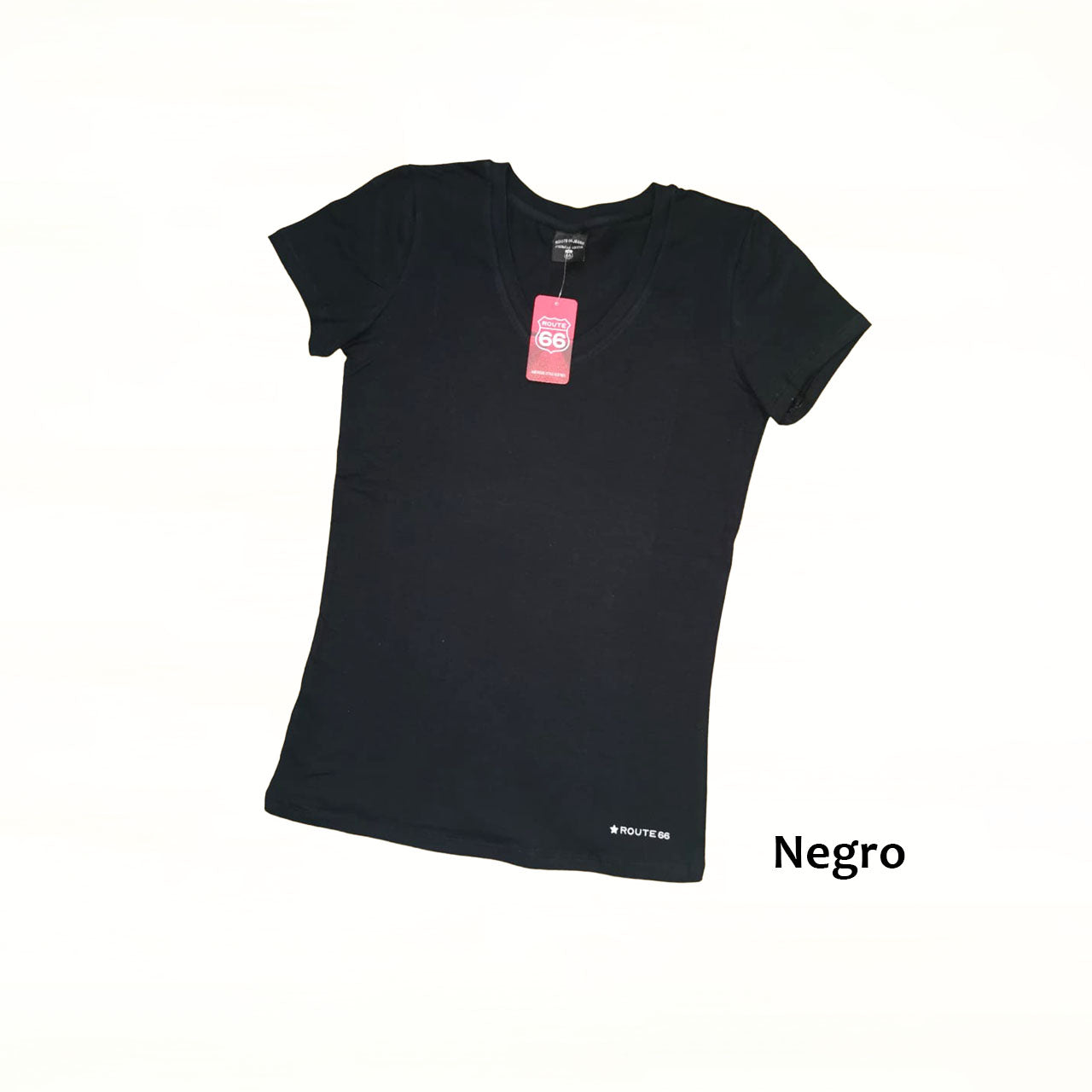 Remera básica de algodón. Cuello V. Varios Colores