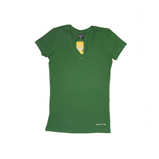 Remera básica de algodón. Cuello V. Varios Colores