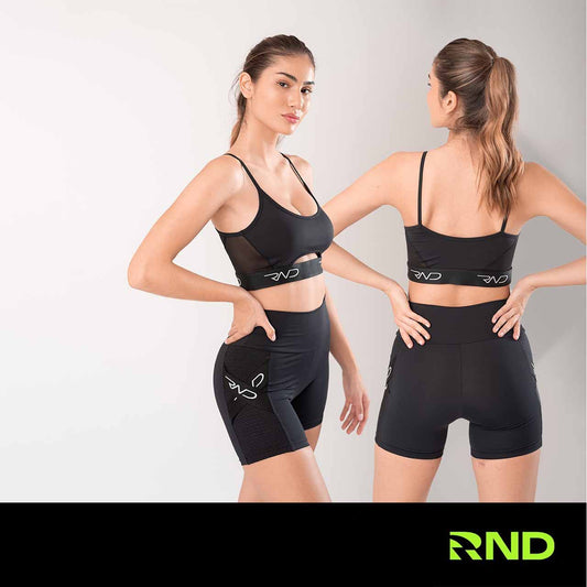 Top de supplex combinado con transparencia y elástico RND - Talle G